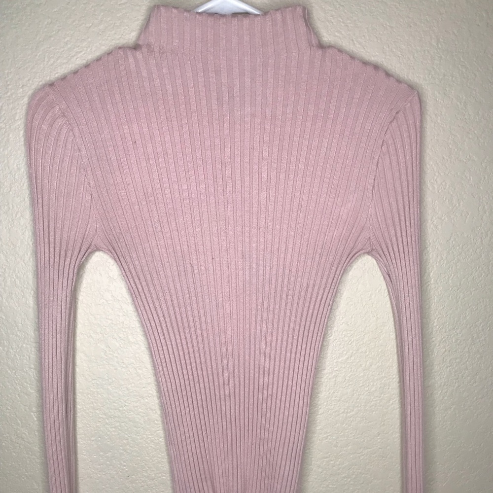 Long Sleeve Mauve Turtle Neck